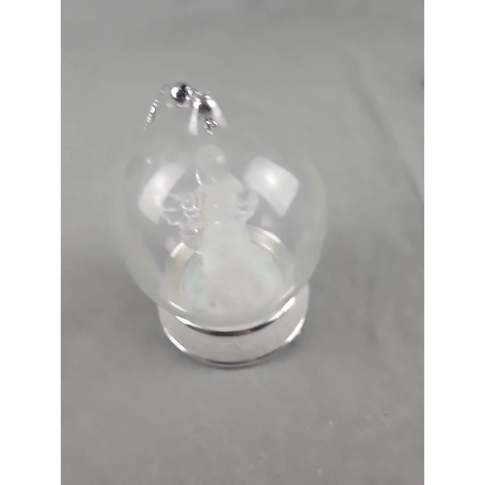 Snow Globe Vintage Style‎ Retro Christmas Ornament Decor Angel Plays Music